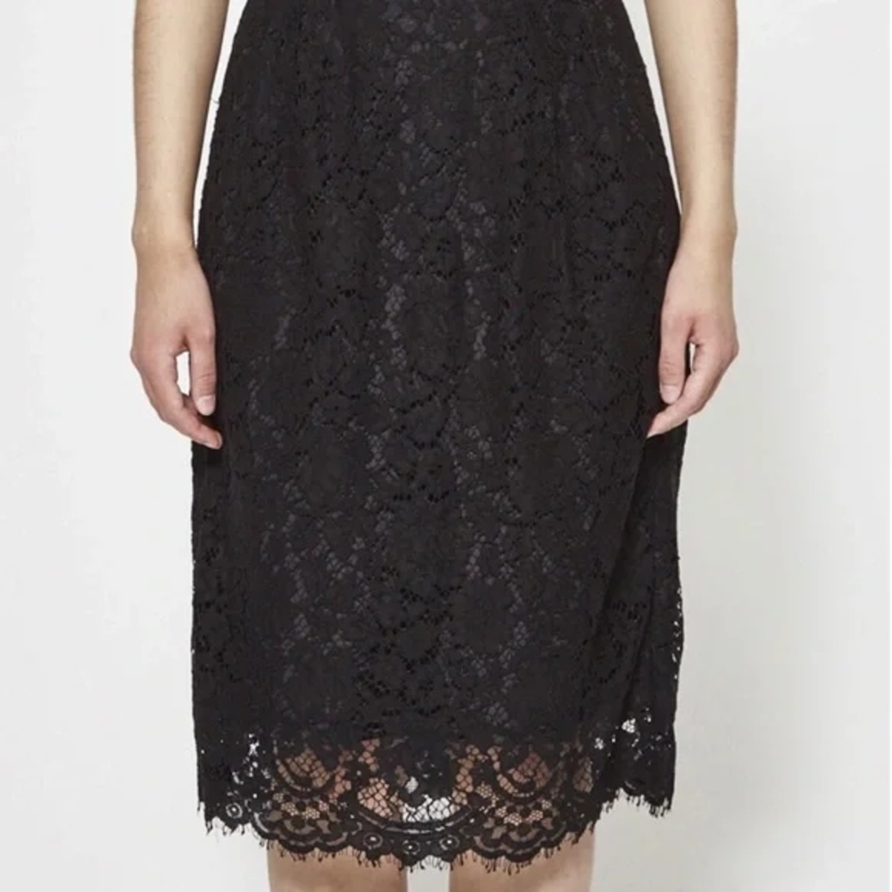 J.CREW Elegant Black Lace Skirt